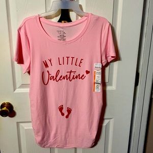 Time and Tru maternity fitted short sleeve shirt; sizes Small, Medium, Large